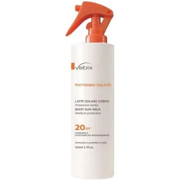 Vebi Istituto Biochimico Vebix Crema Solare 20 Spf Latte Corpo Phytamin Protezione Media 150 Ml-image