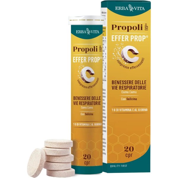 Propoli Evsp Effer Prop 20 Compresse Effervescenti - Integratore Per Il Sistema Immunitario-image