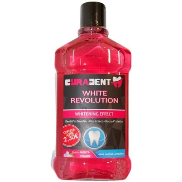 Cura Farma Curadent White Revolution - Collutorio Sbiancante Gusto Menta 500 Ml-image