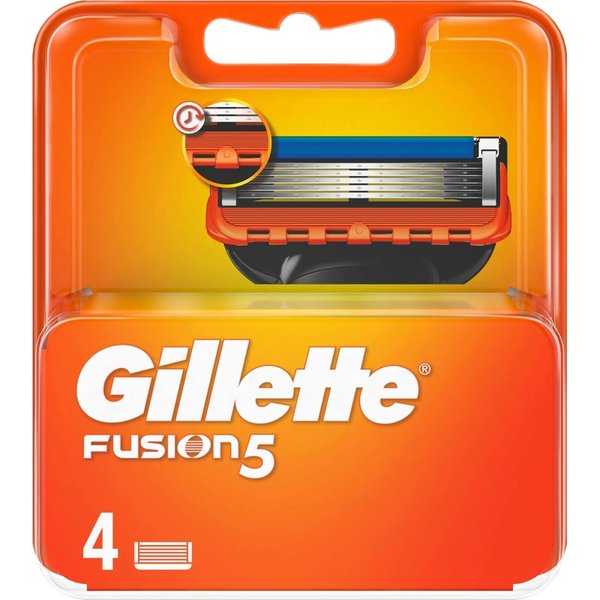 Gillette Fusion 5 - 4 Lamette Di Ricambio Per Rasoio-image