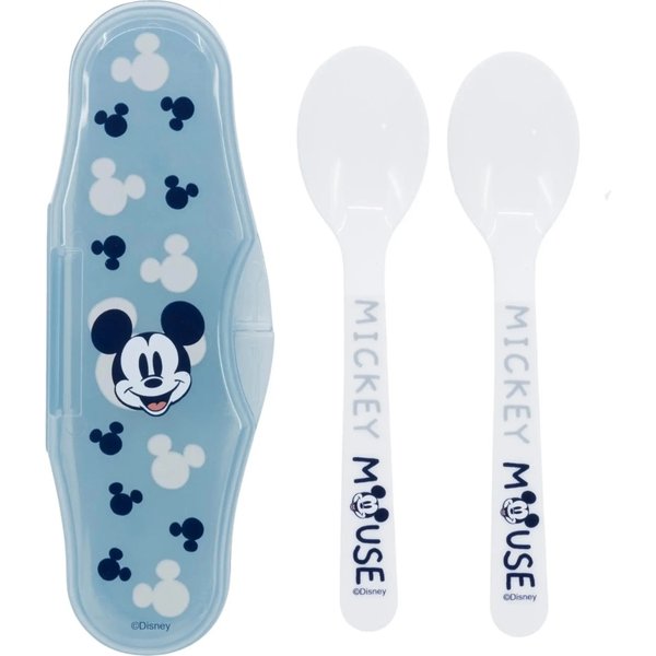 Stor Mickey Mouse - Set 2 Cucchiai Con Custodia-image