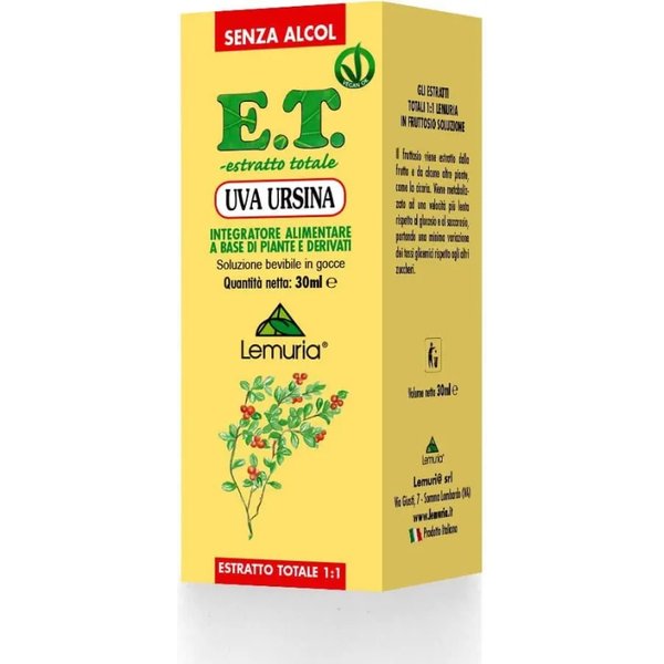 E.T. Uva Ursina - Integratore Per Le Vie Urinarie 30 Ml Gocce-image