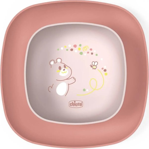 Artsana Chicco Baby Dish Set - Set Di Piatti 12M+ Rosa-image