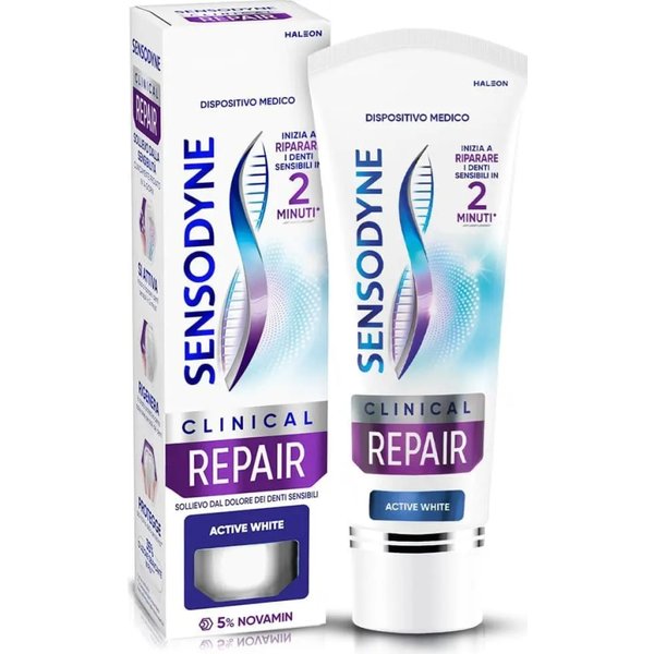 Sensodyne Clinical Repair Active White - Dentifricio Per Denti Sensibili 75 Ml-image