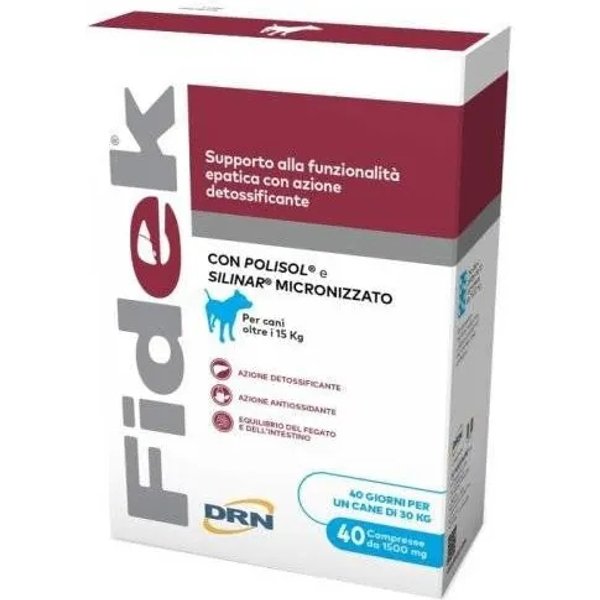 Drn Fidek 40 Compresse 1,5 Gr - Mangime Complementare Per Cani Oltre 15 Kg-image