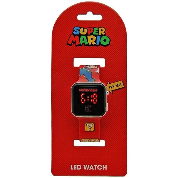 Kids Licensing Super Mario Led Watch - Orologio Da Polso Digitale Per Bambini-image