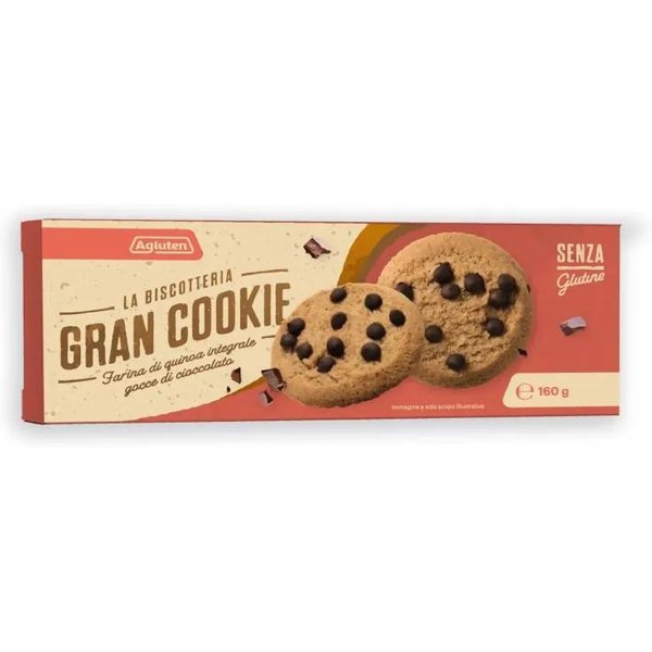 Agluten Gran Cookie Quinoa E Gocce Di Cioccolato - Biscotti Senza Glutine 150 G-image