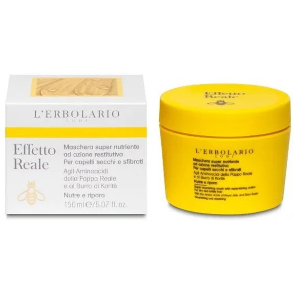 L Erbolario Effetto Reale - Maschera Nutriente Per Capelli Secchi E Sfibrati 150 Ml-image