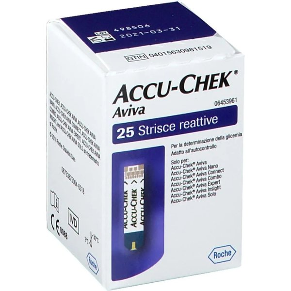 Accu-Chek Aviva - 25 Strisce Reattive Per Glicemia-image