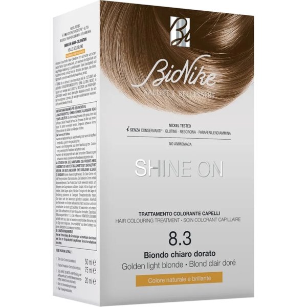 shine on trattamento colorante capelli biondo chiaro dorato 8.3-image