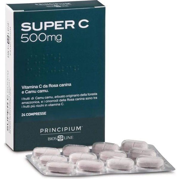 principium super c - integratore alimentare di vitamina c immunostimolante 500mg 24 compresse-image