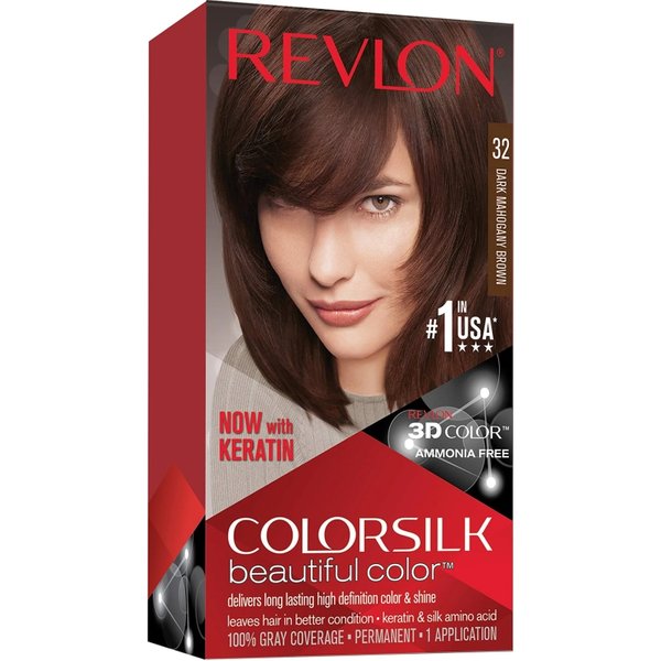 Revlon Colorsilk Beautiful Color - Tinta Per Capelli N.32 Castano Mogano Scuro-image