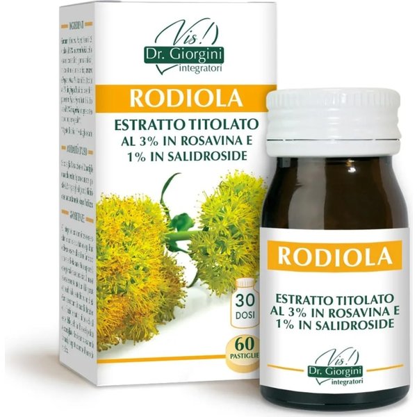Rodiola Estratto Titolato 60 Pastiglie - Integratore Per La Stanchezza-image
