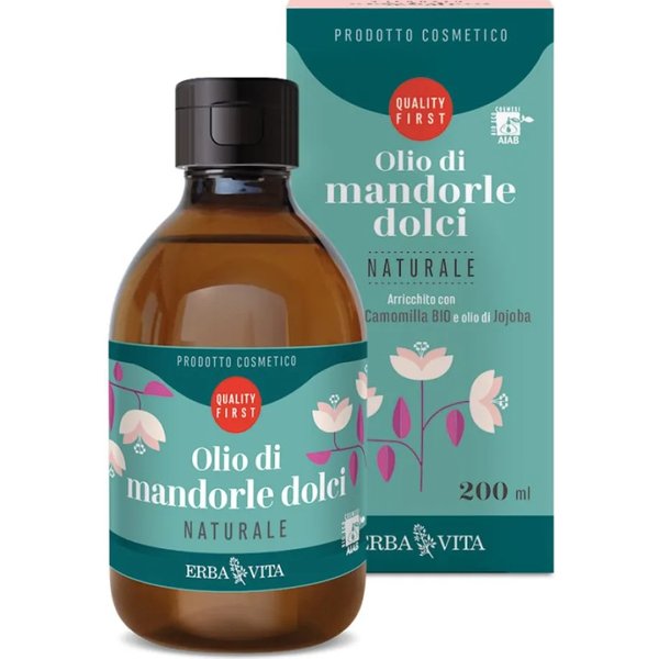 Erba Vita Naturale - Olio Di Mandorle Dolci Per Il Corpo 200 Ml-image