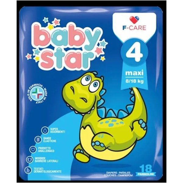 Baby Star Maxi - 18 Pannolini 8-18 Kg Taglia 4-image