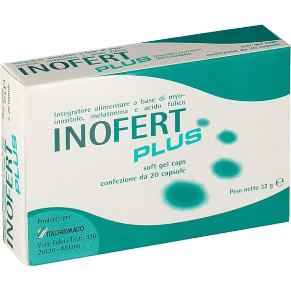 Inofert Plus 20 Capsule Softgel - Integratore A Base Di Acido Folico-image