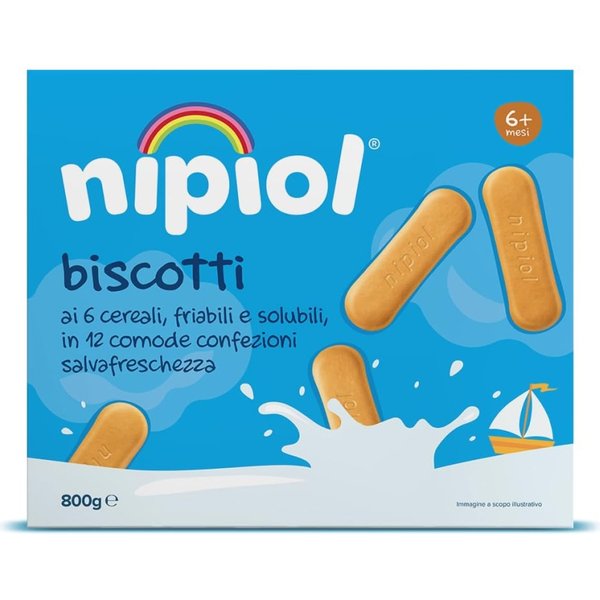 Nipiol Biscottini 6 Cereali 800 G 4M+-image