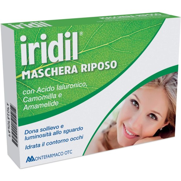Montefarmaco Iridil - Maschera Riposo Occhi Con Acido Ialuronico 4 Bustine-image