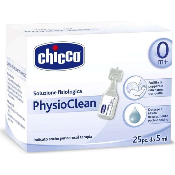 Chicco Physioclean 25 Fiale Da 5 Ml - Soluzione Fisiologica Sterile-image