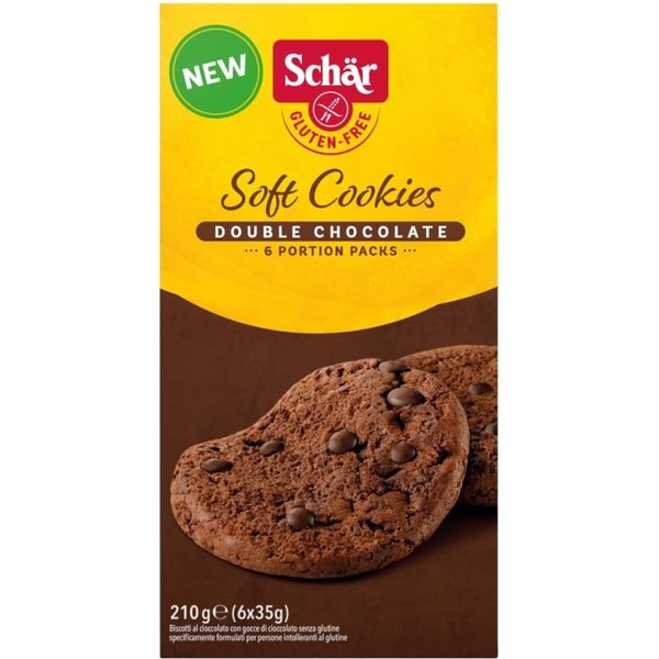 Schar Soft Cookies - Biscotti Senza Glutine Double Chocolate 210 G-image