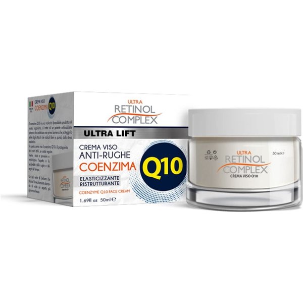 Retinol Complex Ultra Lift - Crema Viso Anti-Rughe Coenzima Q10 Elasticizzante E Ristrutturante 50 Ml-image
