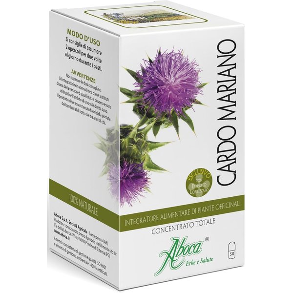 Cardo Mariano 50 Opercoli - Integratore Alimentare Per il Fegato-image