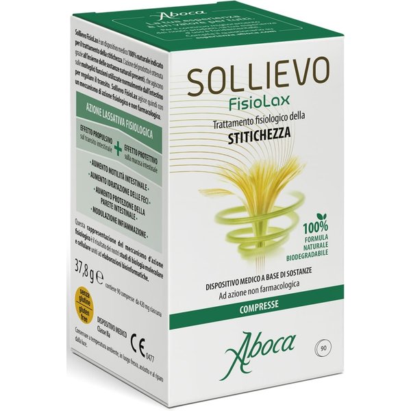 Aboca Sollievo Fisiolax - Dispositivo Medico Per La Stitichezza 90 Compresse-image