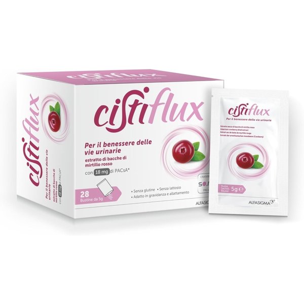 Cistiflux A18 - Integratore Per Le Vie Urinarie 28 Bustine-image
