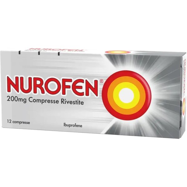 Nurofen 200 mg - analgesico antinfiammatorio 12 compresse rivestite-image