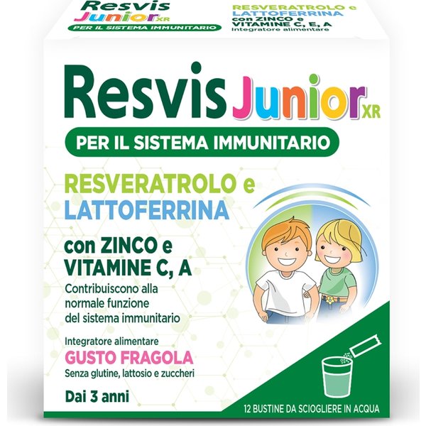 Resvis Junior XR 12 Bustine - Integratore Immunostimolante Per Bambini-image