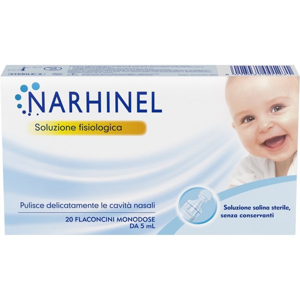 Narhinel - soluzione fisiologica per detergere le cavità nasali 20 flaconcini da 5 ml-image