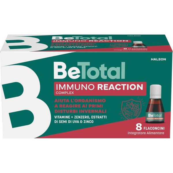 Be-Total Immuno Reaction 8 Flaconcini - Integratore Per I Malesseri Stagionali-image