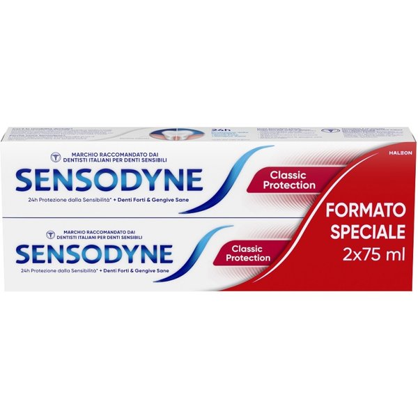 Sensodyne Classic Protection - Dentifricio Per Denti Sensibili 2 X 75 Ml-image