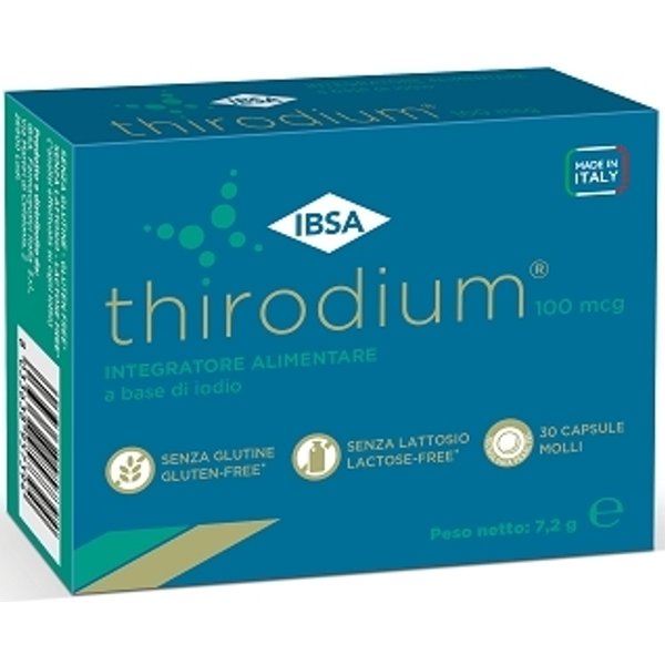 Thirodium 100 Mcg - Integratore Di Iodio 30 Capsule-image
