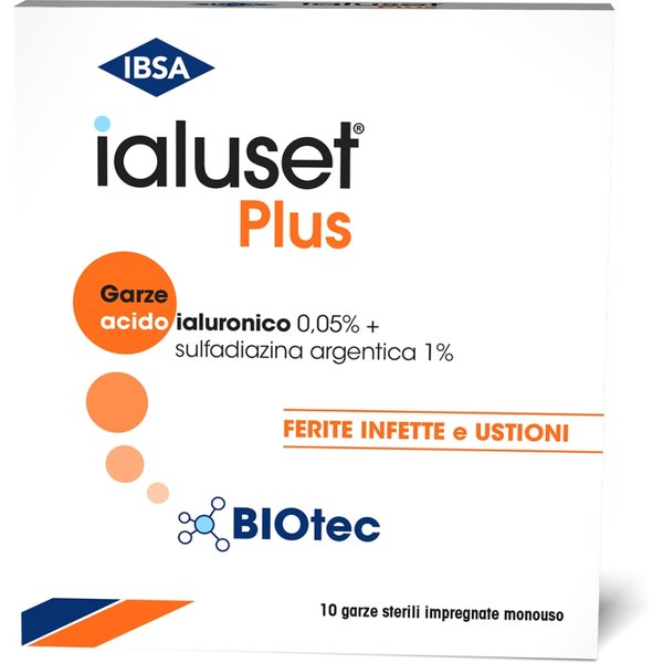 Garze Sterili Ialuset Plus - 10 Garze Da 10 X 10 Cm-image