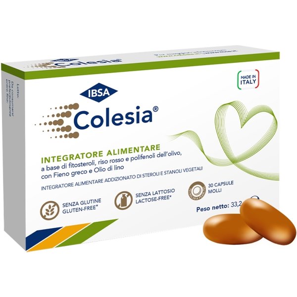 Colesia 30 Capsule Molli - Integratore Per Il Colesterolo E Trigliceridi-image