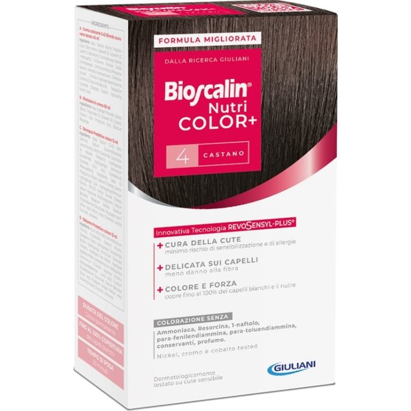 Bioscalin Nutricolor Plus - Colorazione Capelli Permanente N.4 Castano-image