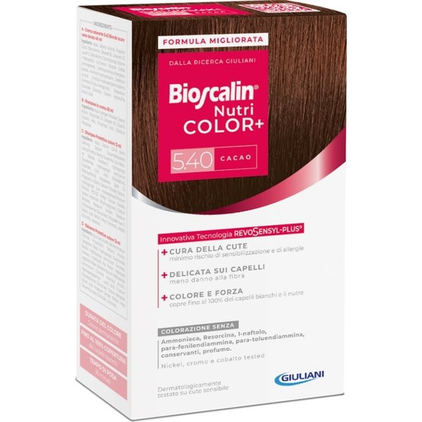 Bioscalin Nutricolor Plus - Colorazione Capelli Permanente N.5,40 Cacao-image