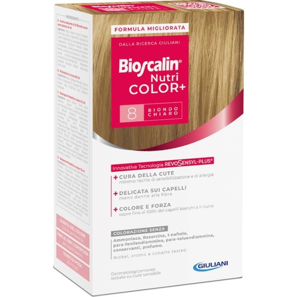 Bioscalin Nutricolor Plus - Colorazione Capelli Permanente N.8 Biondo Chiaro-image