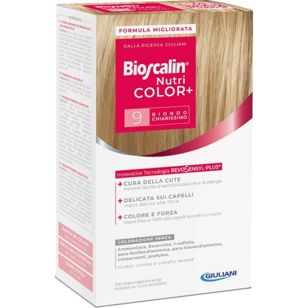 Bioscalin Nutricolor Plus - Colorazione Capelli Permanente N.9 Biondo Chiarissimo-image