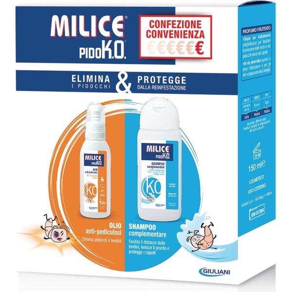 Bioscalin Milice Pidok.O. - Trattamento Antipidocchi Per Bambini Olio + Shampoo-image