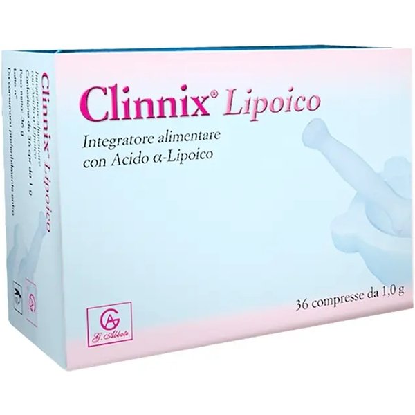 clinnix lipoico 36 compresse - integratore alimentare a base di acido a-lipoico-image