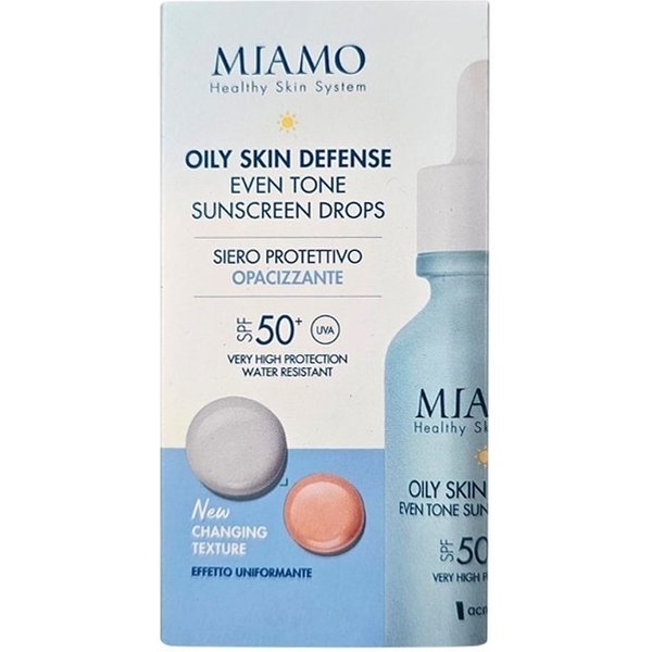 Miamo Crema Solare Viso 50+ Spf Siero Opacizzante Oily Skin Defense Protezione Molto Alta 30 Ml-image
