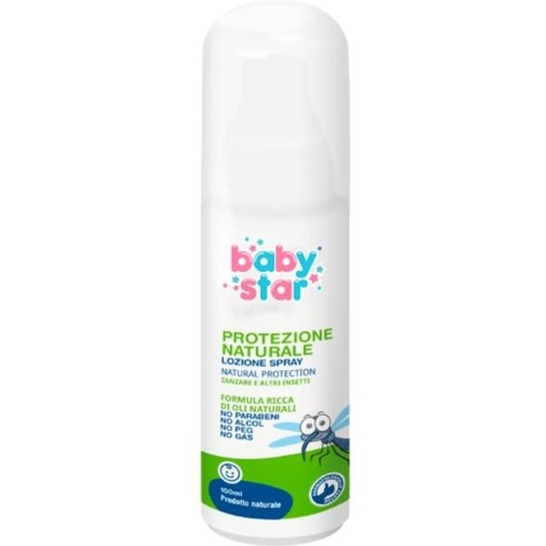 Baby Star Protezione Naturale - Lozione Spray Contro Zanzare E Insetti 100 Ml-image