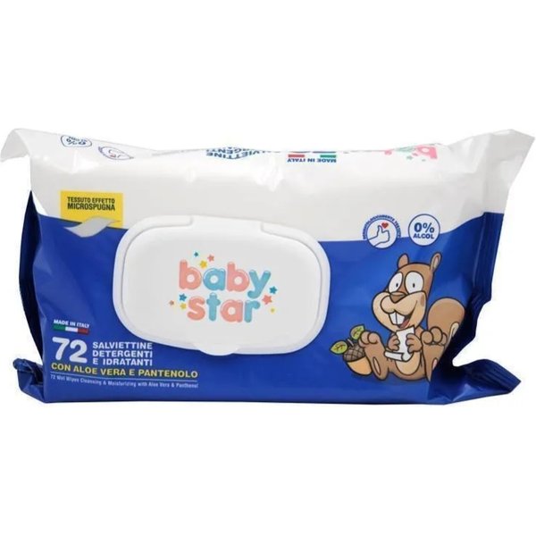 Baby Star 72 Salviette Detergenti E Idratanti-image