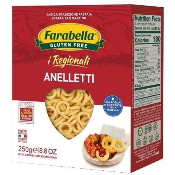 Farabella Anelletti - Pasta Di Mais E Riso Senza Glutine 250 Gr-image