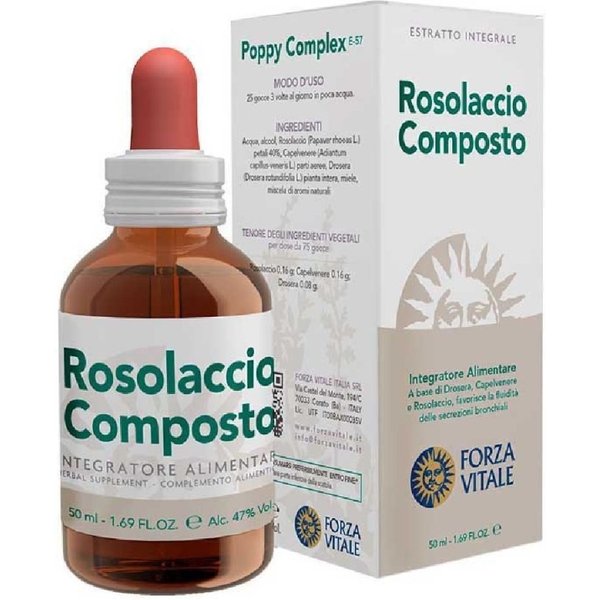 Ecosol Rosolaccio Composto 50 Ml - Integratore Per Le Vie Respiratorie-image