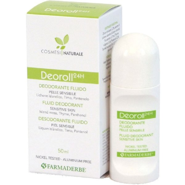 Farmaderbe Deoroll 24H - Deodorante Fluido Per Pelle Sensibile 50 Ml-image