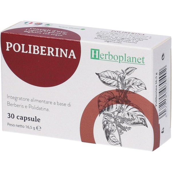 Poliberina 30 Capsule - Integratore Per La Funzione Digestiva-image