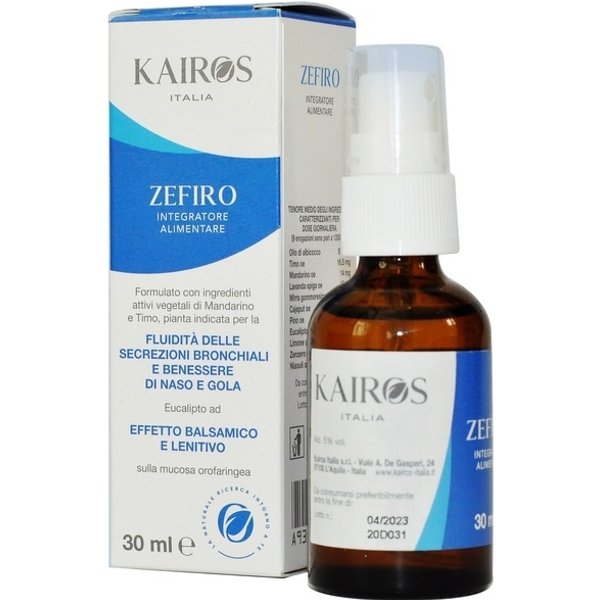 Zefiro Spray Orale 30 Ml - Integratore Per Fluidità Secrezioni Bronchiali E Benessere Naso-Gola-image